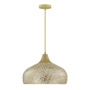 Savoy House 7-9877-1-336 One Light Pendant, Ivory/Gold Shell (3)