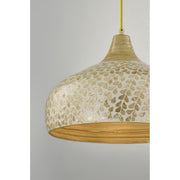 Savoy House 7-9877-1-336 One Light Pendant, Ivory/Gold Shell (6)
