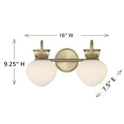 Savoy House 8-1028-2-127 Two Light Bathroom Vanity, Noble Brass (6)