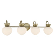 Savoy House 8-1028-4-127 Four Light Bathroom Vanity, Noble Brass (3)