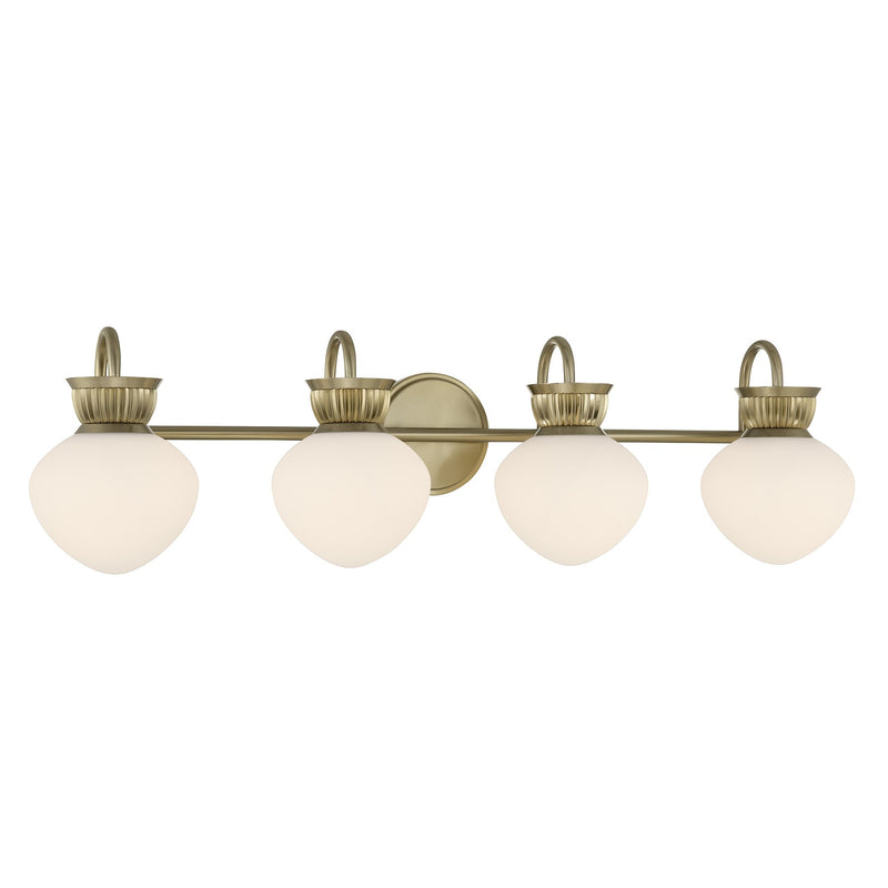Savoy House 8-1028-4-127 Four Light Bathroom Vanity, Noble Brass (3)