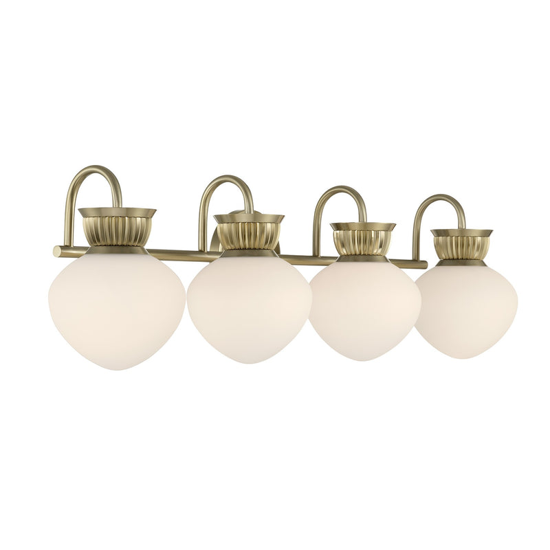 Savoy House 8-1028-4-127 Four Light Bathroom Vanity, Noble Brass (4)