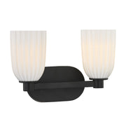 Savoy House 8-1245-2-BK Two Light Bathroom Vanity, Matte Black (3)