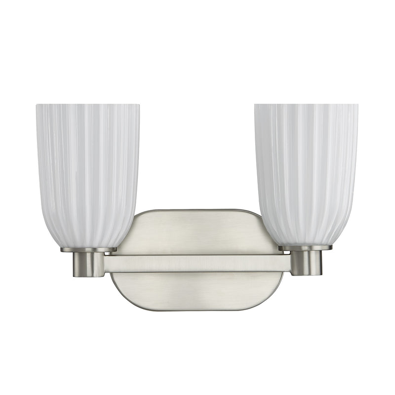 Savoy House 8-1245-2-SN Two Light Bathroom Vanity, Satin Nickel (2)