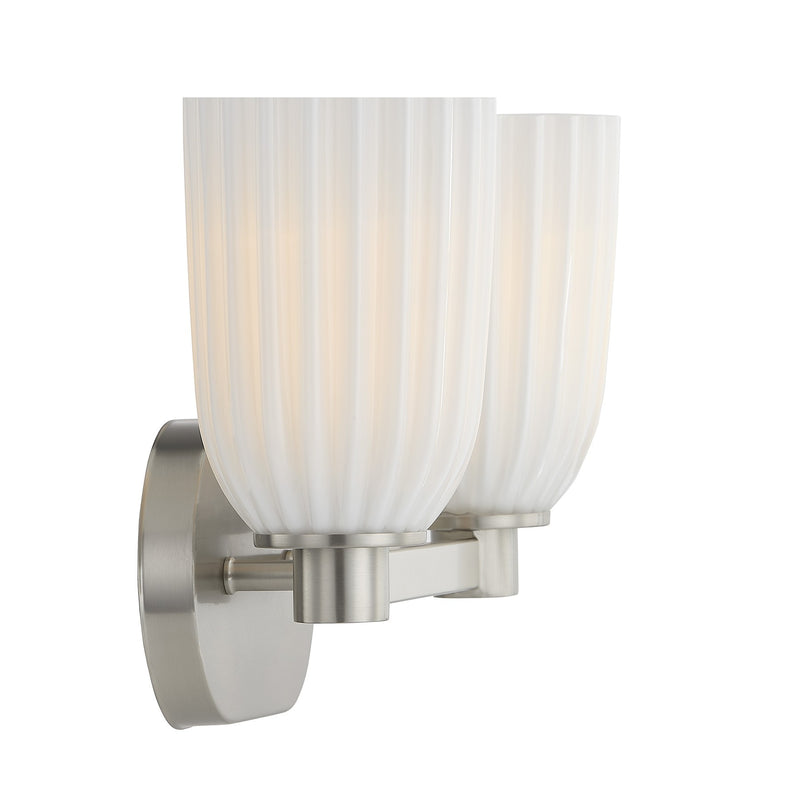 Savoy House 8-1245-2-SN Two Light Bathroom Vanity, Satin Nickel (5)