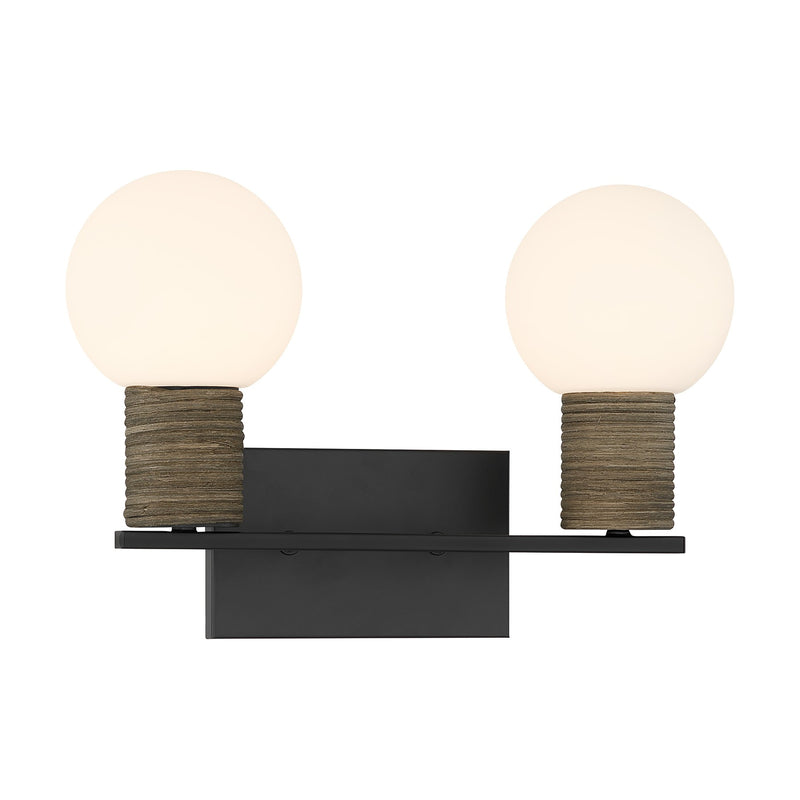 Savoy House 8-4081-2-BK Two Light Bathroom Vanity, Matte Black (3)