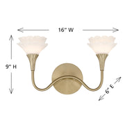 Savoy House 8-5081-2-127 Two Light Bathroom Vanity, Noble Brass (6)