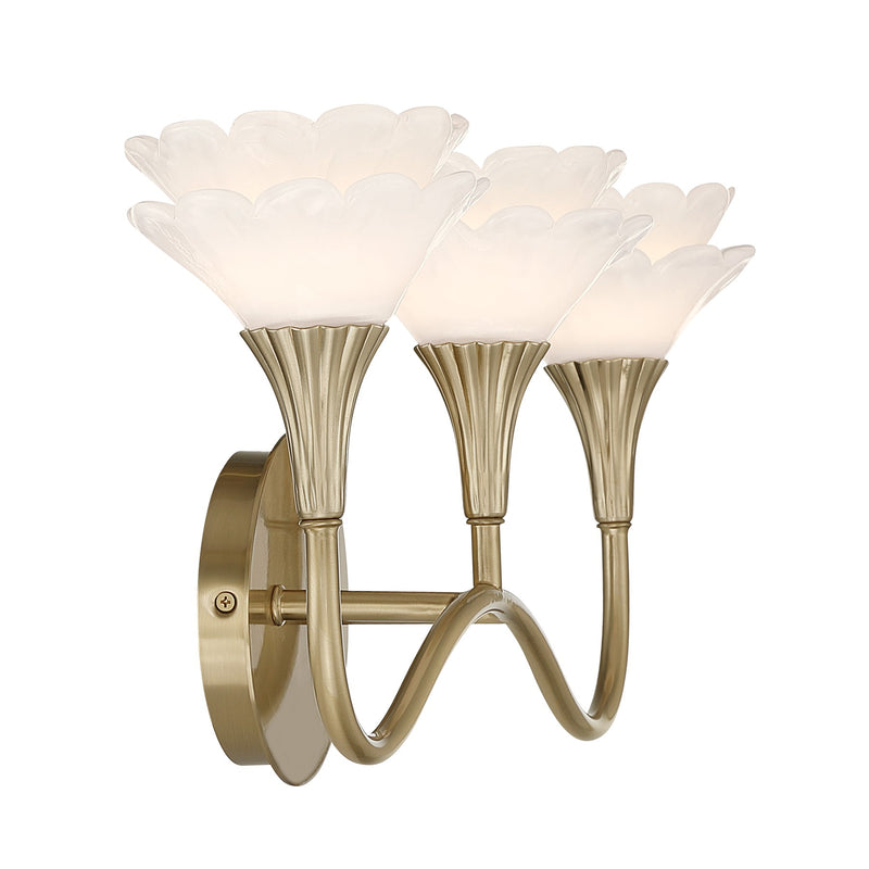 Savoy House 8-5081-3-127 Three Light Bathroom Vanity, Noble Brass (5)