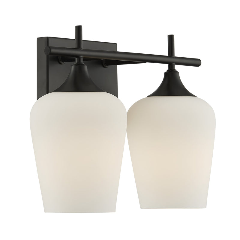 Savoy House 8-6030-2-BK Two Light Bathroom Vanity,  (4)