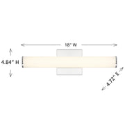 Savoy House 8-8888-18-CH LED Vanity, Chrome (6)