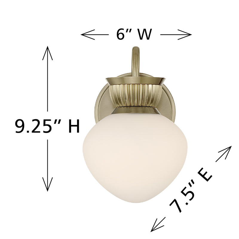 Savoy House 9-1028-1-127 One Light Wall Sconce, Noble Brass (6)