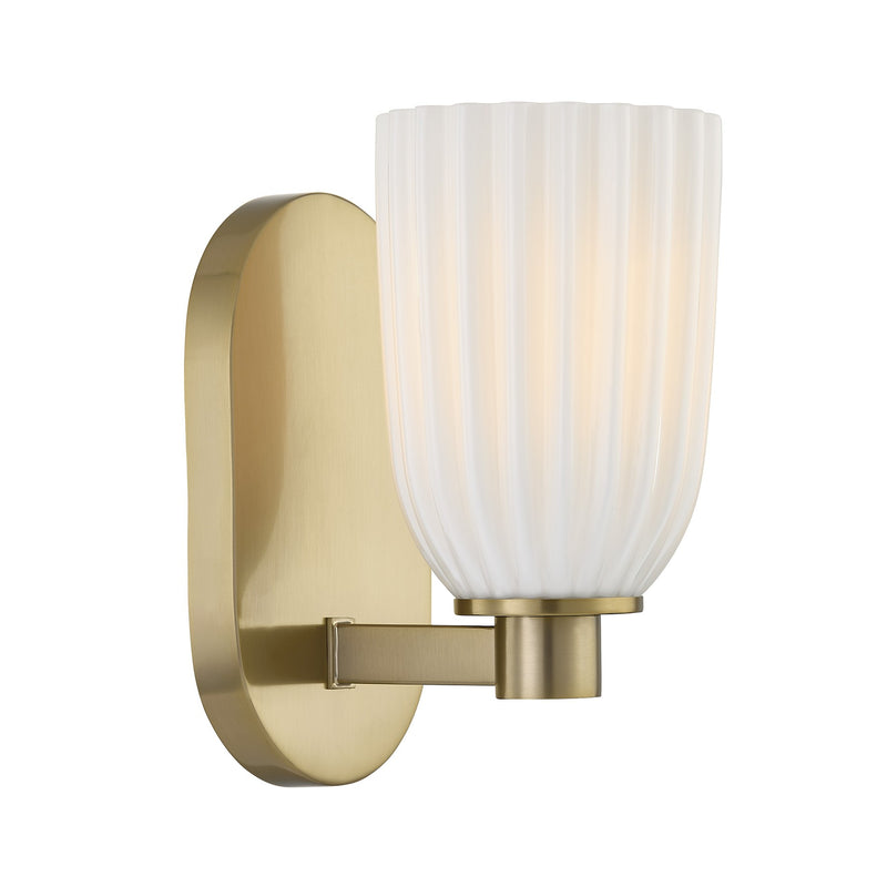 Savoy House 9-1245-1-127 One Light Wall Sconce, Noble Brass (4)