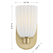 Savoy House 9-1245-1-127 One Light Wall Sconce, Noble Brass (6)