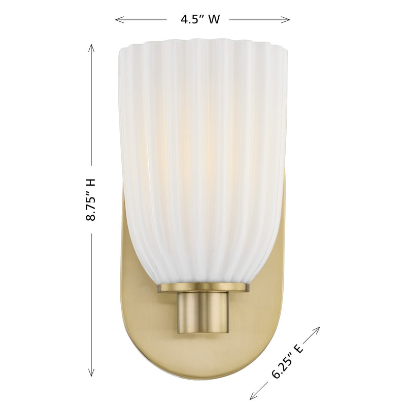 Savoy House 9-1245-1-127 One Light Wall Sconce, Noble Brass (6)