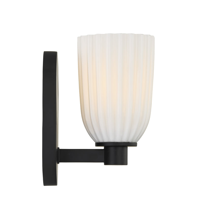 Savoy House 9-1245-1-BK One Light Wall Sconce, Matte Black (5)