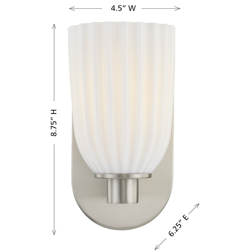 Savoy House 9-1245-1-SN One Light Wall Sconce, Satin Nickel (6)