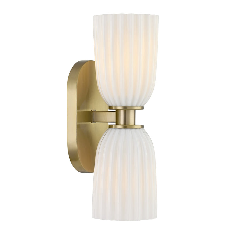 Savoy House 9-1245-2-127 Two Light Wall Sconce, Noble Brass (4)
