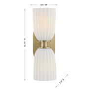 Savoy House 9-1245-2-127 Two Light Wall Sconce, Noble Brass (6)