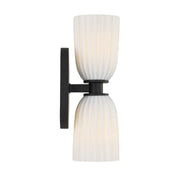 Savoy House 9-1245-2-BK Two Light Wall Sconce, Matte Black (5)