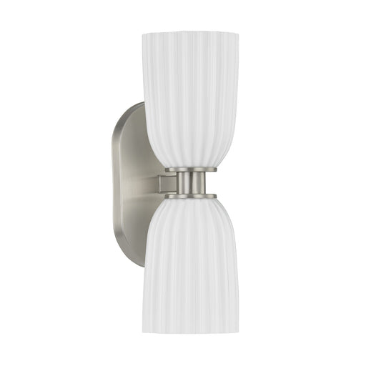 Savoy House 9-1245-2-SN Two Light Wall Sconce, Satin Nickel (2)