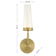 Savoy House 9-1463-1-322 LED Wall Sconce, Warm Brass (6)