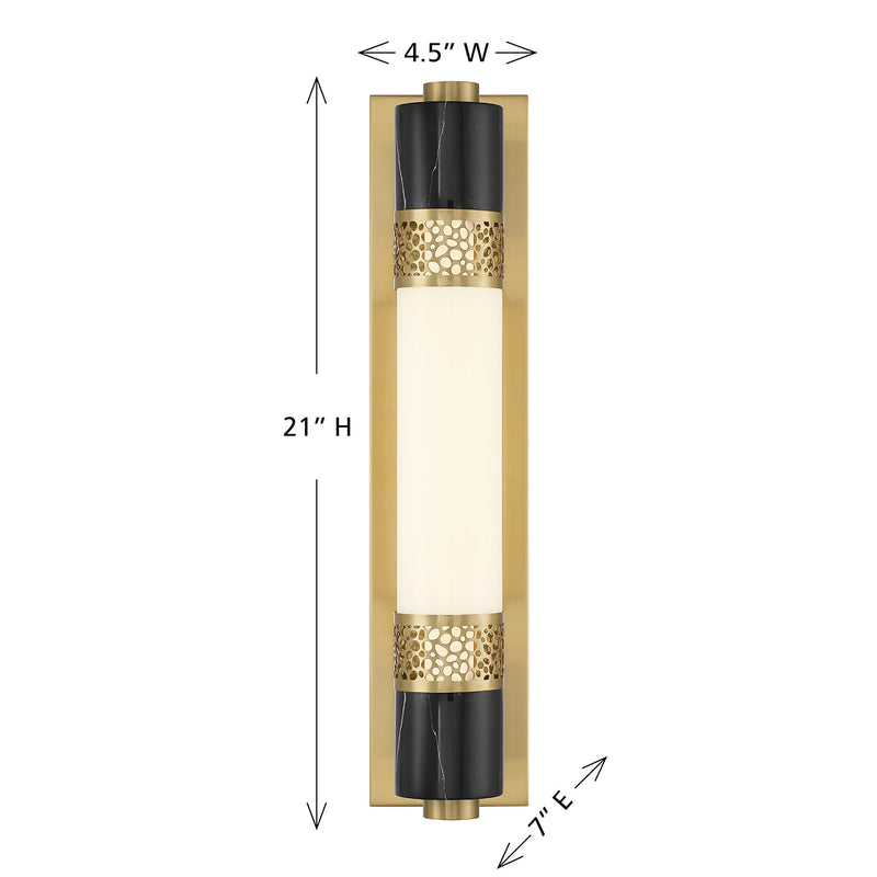 Savoy House 9-2915-1-322 LED Wall Sconce, Warm Brass (6)