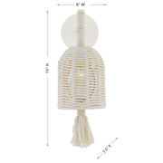 Savoy House 9-3402-1-341 One Light Wall Sconce, Cotton (6)