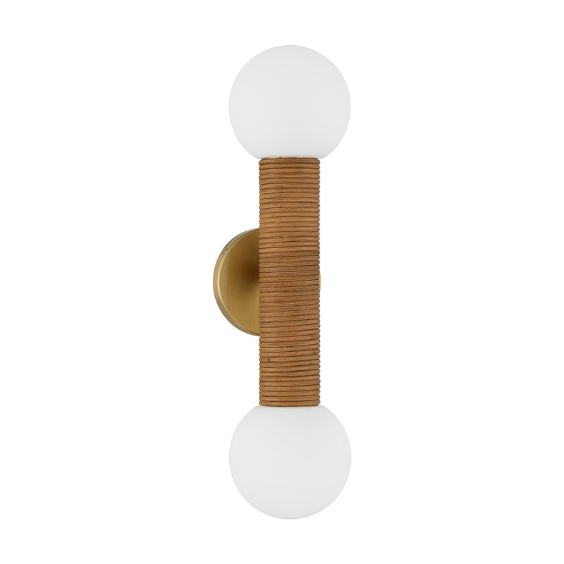 Savoy House 9-4081-2-322 Two Light Wall Sconce, Warm Brass (2)