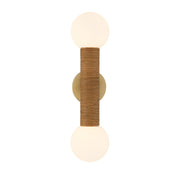Savoy House 9-4081-2-322 Two Light Wall Sconce, Warm Brass (3)