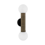 Savoy House 9-4081-2-BK Two Light Wall Sconce, Matte Black (2)
