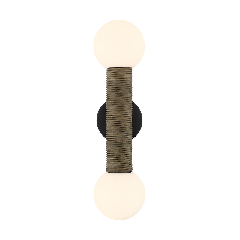 Savoy House 9-4081-2-BK Two Light Wall Sconce, Matte Black (3)