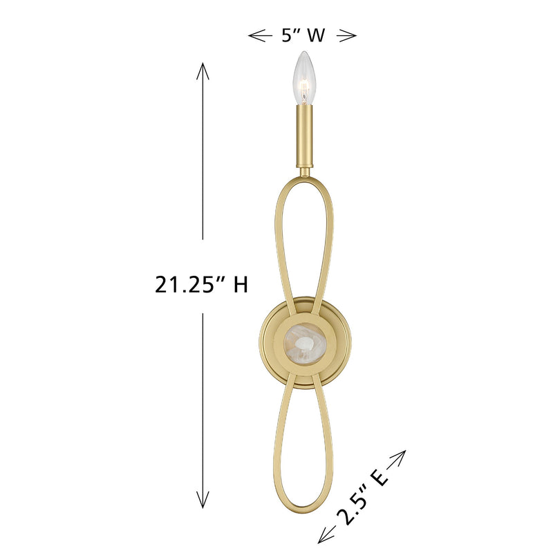 Savoy House 9-4100-1-328 One Light Wall Sconce, Spun Gold (6)