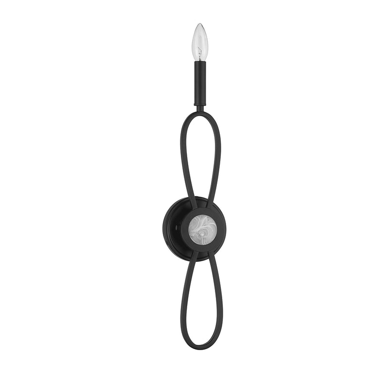 Savoy House 9-4100-1-89 One Light Wall Sconce, Matte Black (2)