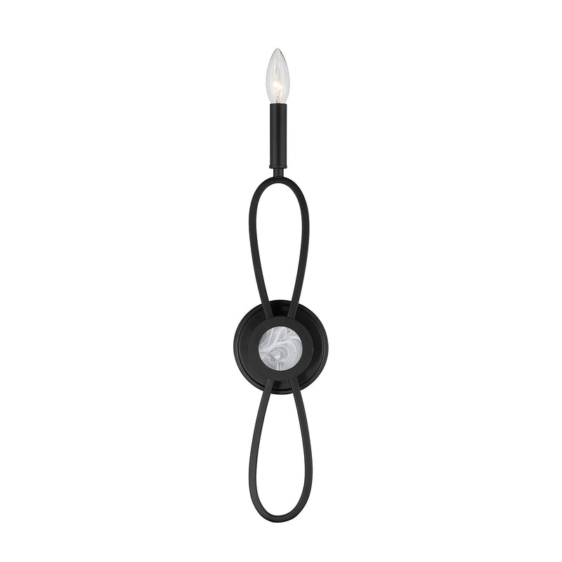 Savoy House 9-4100-1-89 One Light Wall Sconce, Matte Black (3)