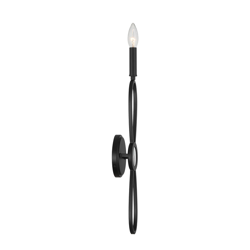 Savoy House 9-4100-1-89 One Light Wall Sconce, Matte Black (5)
