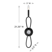 Savoy House 9-4100-1-89 One Light Wall Sconce, Matte Black (6)
