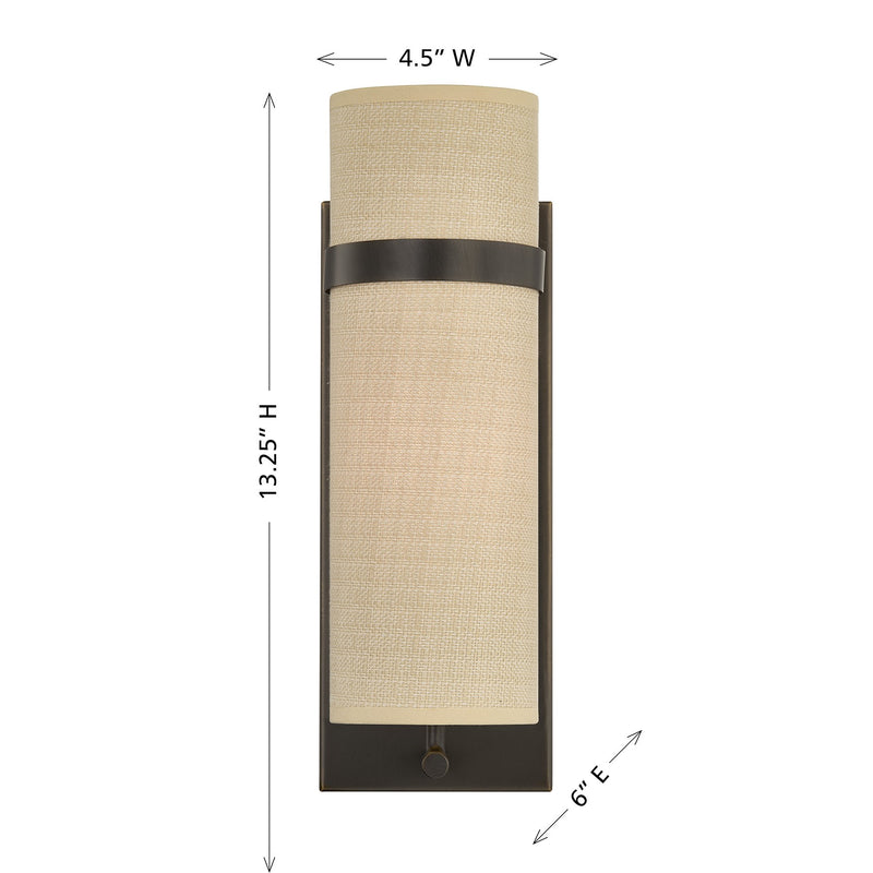 Savoy House 9-4560CP-1-15 One Light Wall Sconce, Mediterranean Bronze (6)