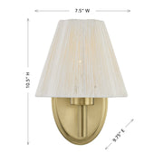 Savoy House 9-6081-1-127 One Light Wall Sconce, Noble Brass (5)