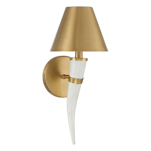 Savoy House 9-6300-1-322 One Light Wall Sconce, Warm Brass (2)