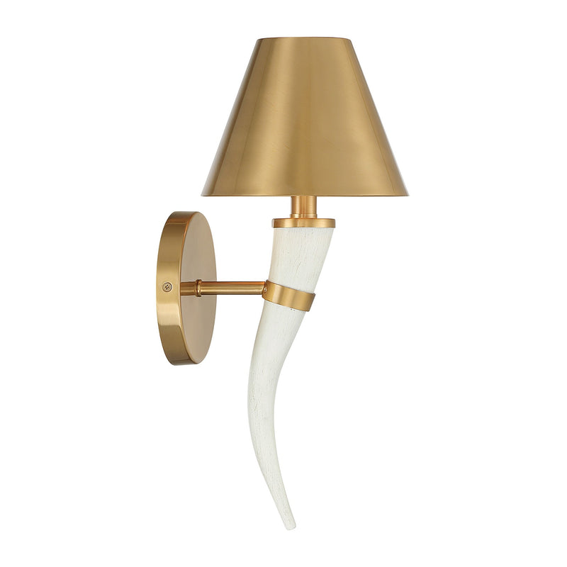 Savoy House 9-6300-1-322 One Light Wall Sconce, Warm Brass (4)