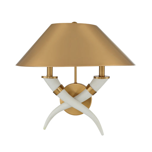 Savoy House 9-6301-2-322 Two Light Wall Sconce, Warm Brass (2)