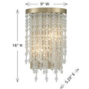 Savoy House 9-6452-2-127 Two Light Wall Sconce, Noble Brass (6)