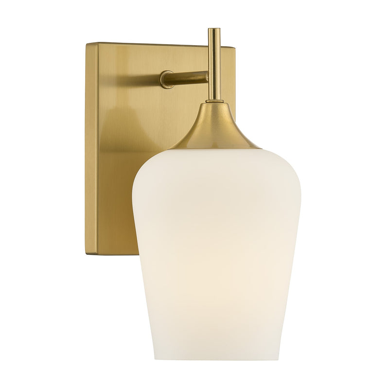 Savoy House 9-6030-1-322 One Light Wall Sconce, Warm Brass (4)