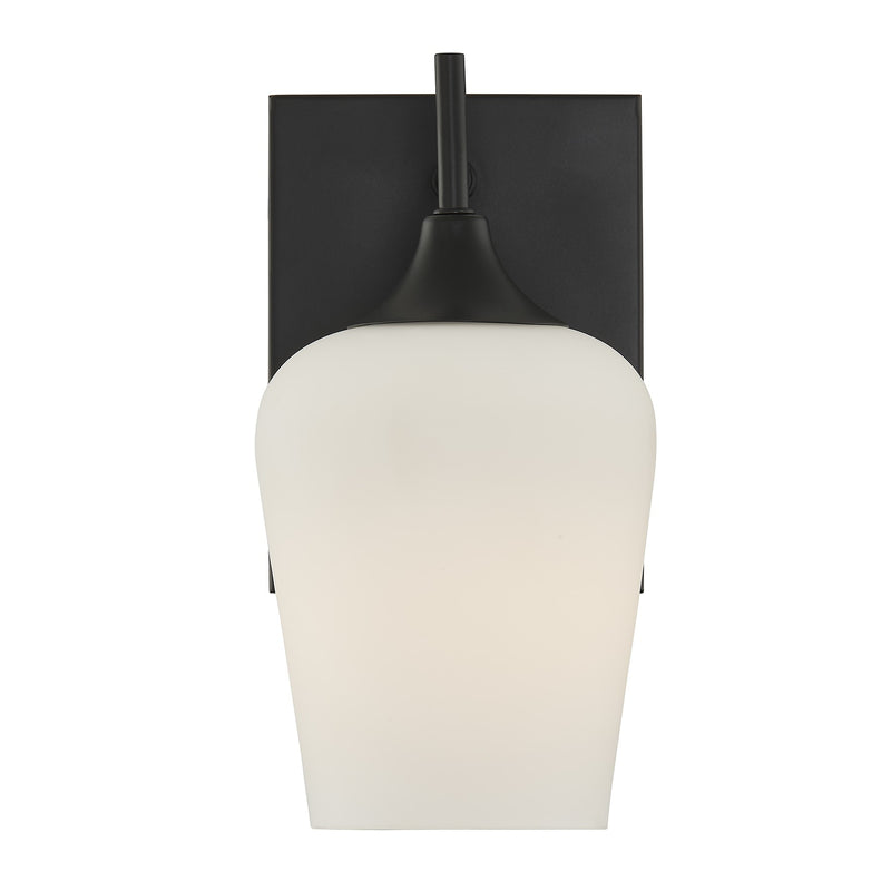 Savoy House 9-6030-1-BK One Light Wall Sconce, Matte Black (3)