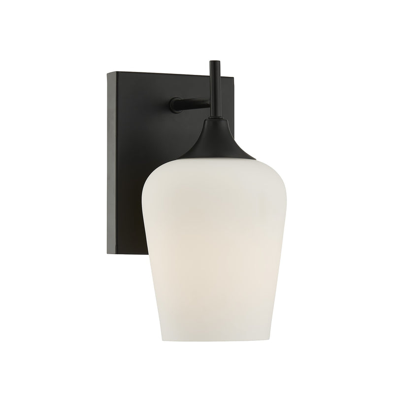 Savoy House 9-6030-1-BK One Light Wall Sconce, Matte Black (4)
