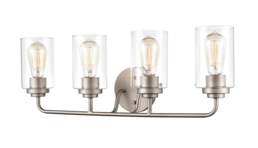 Shoppers Lighting BB4024-SN 4-Light Wall/Bath Fixture, Satin Nickel Finish Main Image.jpg