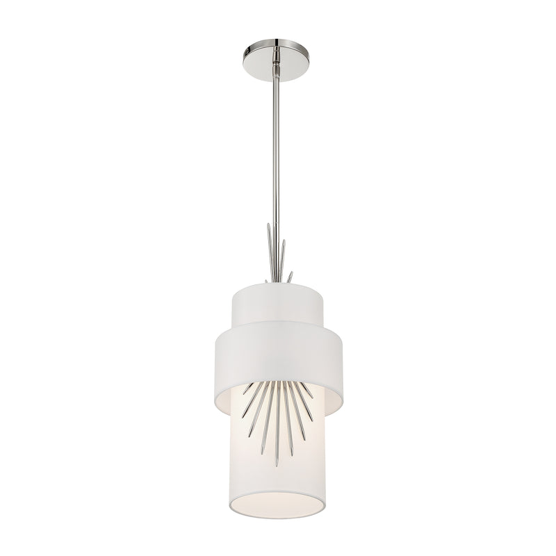 George Kovacs P5391-613 Gramercy One Light Mini Pendant, Polished Nickel Alternate Image 2.jpg
