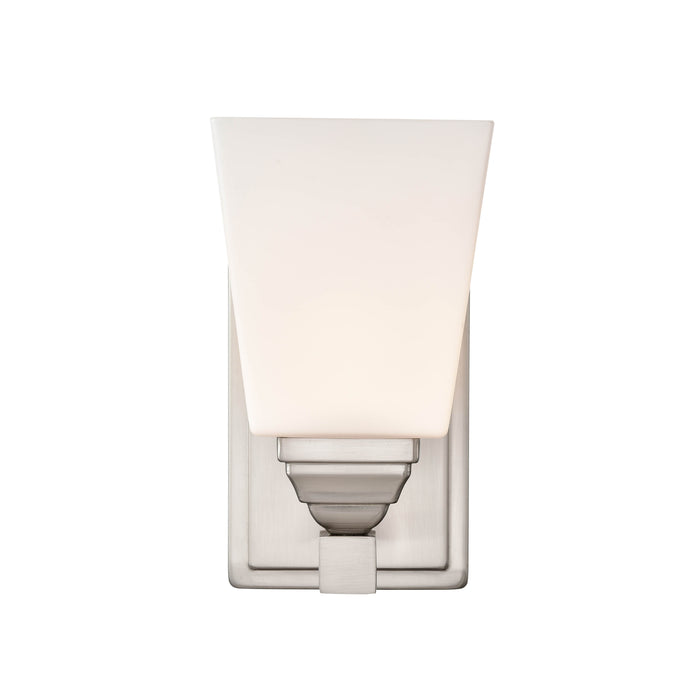 Shoppers Lighting BB2001-BN 1-Light Wall/Bath Fixture, Brushed Nickel Finish Main Image.jpg