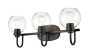 Shoppers Lighting BB9203-MB 3-Light Wall/Bath Fixture, Matte Black Finish Main Image.jpg