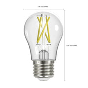 Satco S12414 E26 Base 8W A19 Clear LED Filament Light Bulb, 2700K Alternate Image.jpg